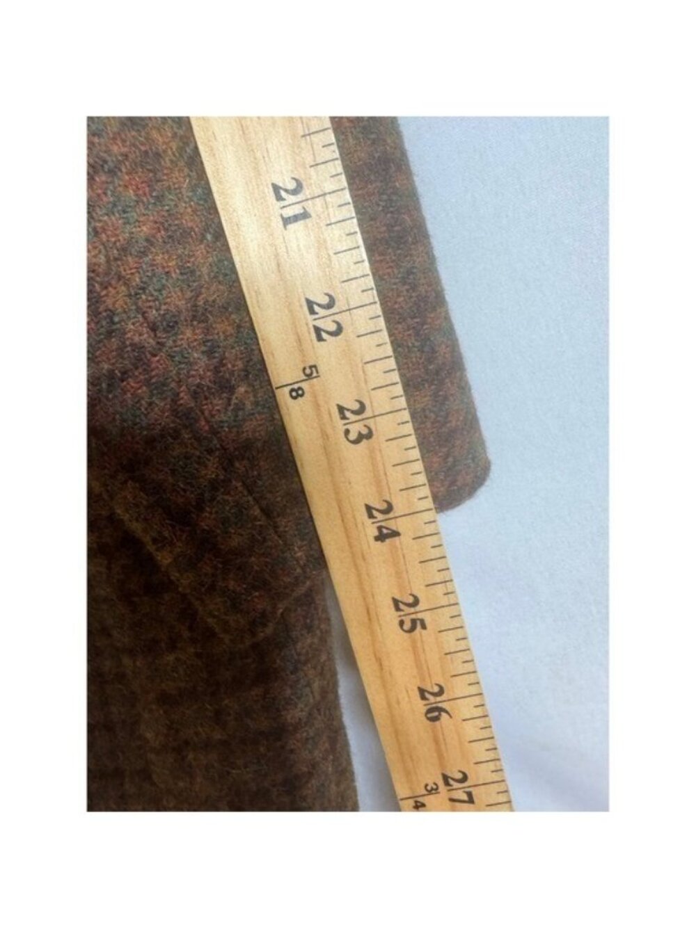 Vintage 70s Target Canada Brown Plaid Wool Orlon Pile Lined Car Coat Mens 38 - Picture 11 of 14